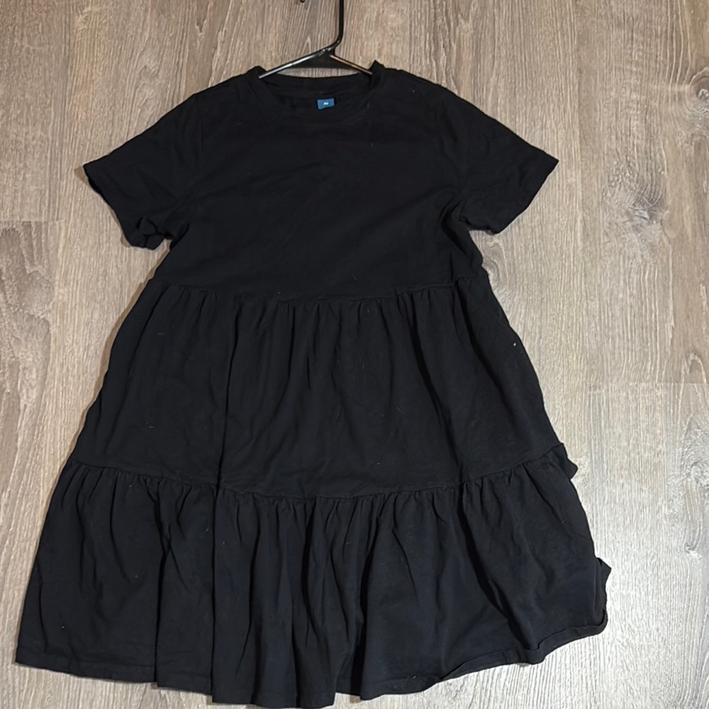 Black Old Navy Tiered Mini Dress